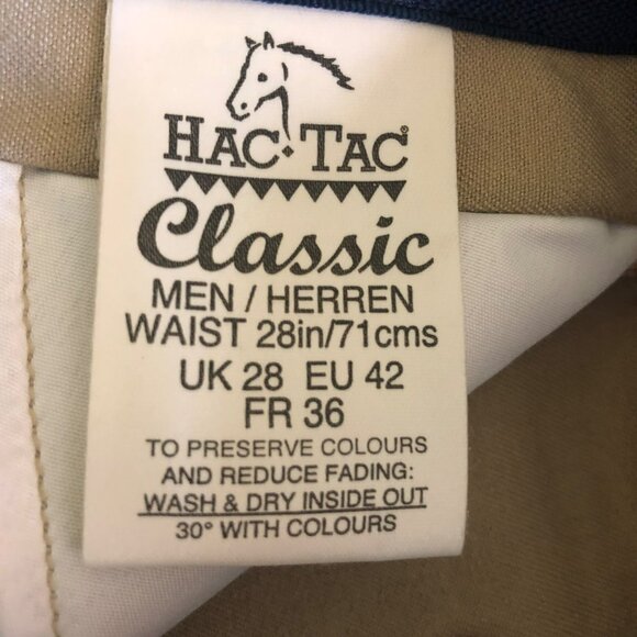 Hac Tac English Riding Habits Pants Mens Sz UK28 NWT Classic Fit - Picture 4 of 8